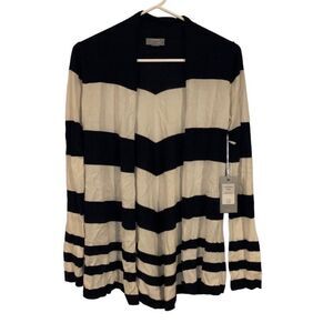 JANA New Small Black and White‎ Cardigan Sweater